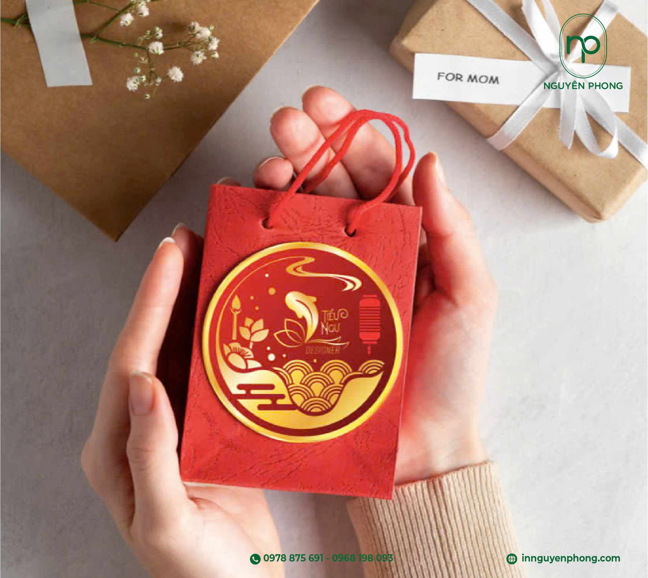 Hộp bánh trung thu bế nổi tạo điểm nhấn sang trọng